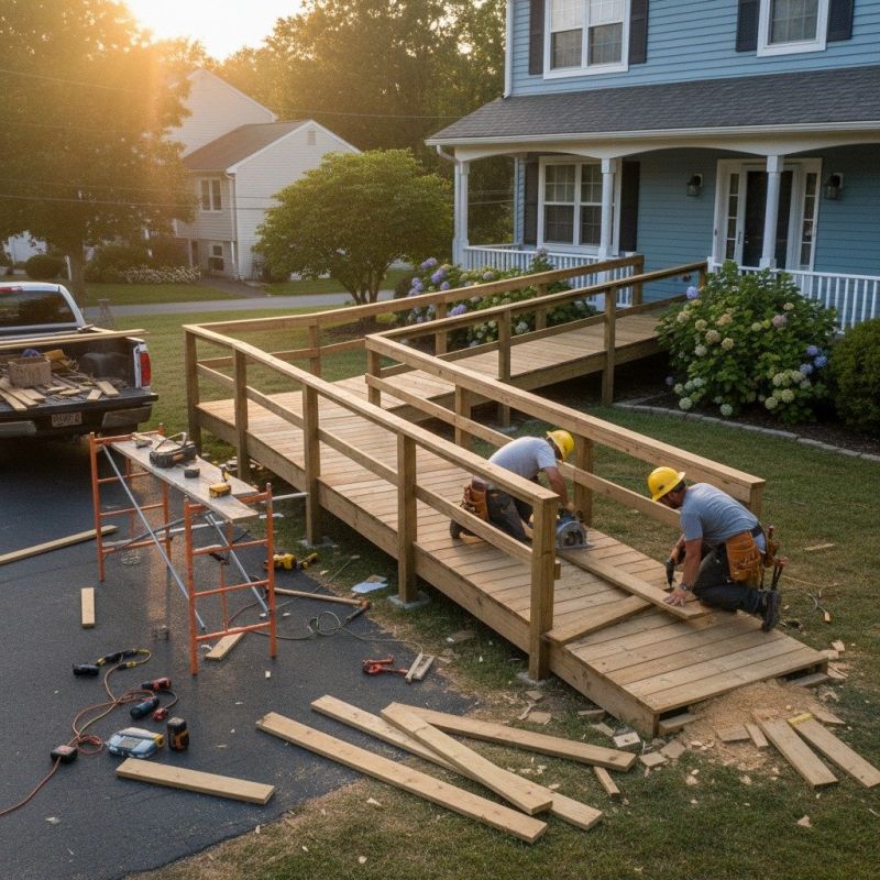 Local Wheelchair Ramp Installation pros at work